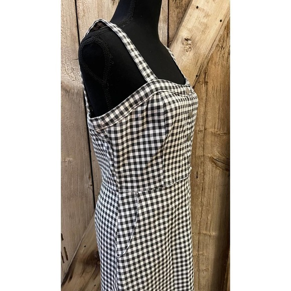 No Boundaries Mini Dress Sz Large 11-13 Gingham Sleeveless Y2k 90s Pockets - Picture 3 of 10